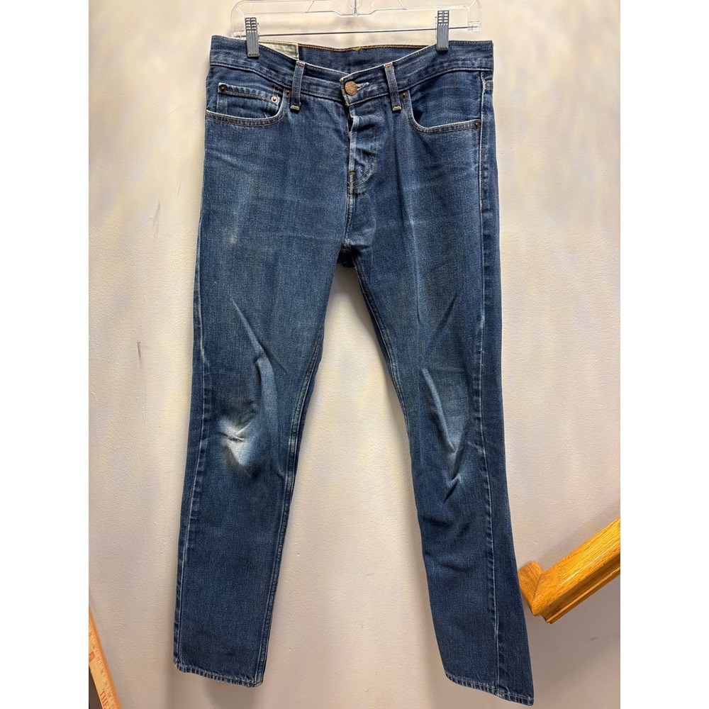 Hollister California Authentic Denim Mens Jeans W31 L32 Blue Skinny Leg